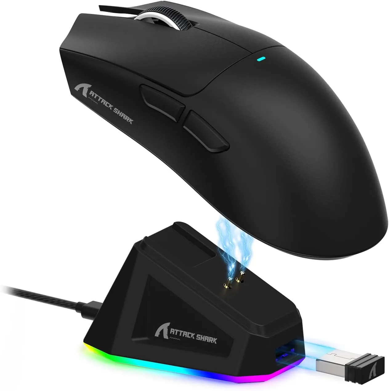 Mouse Gamer Attack Shark X11 Wireless PAW3311 22000 DPI Negro