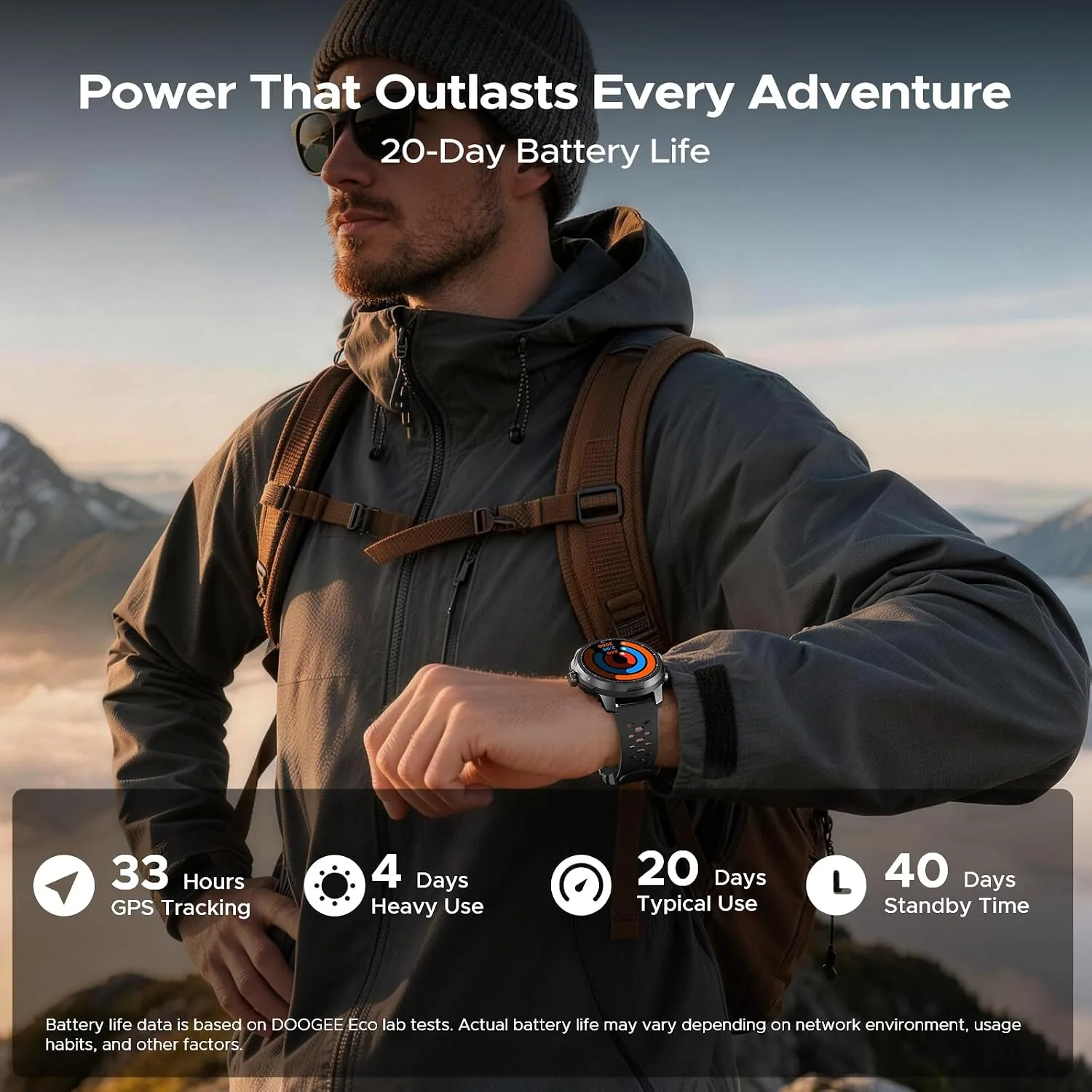 ANYMOVING M1 Smart Watches,Dual-Band GPS & 170+ Sports Modes
