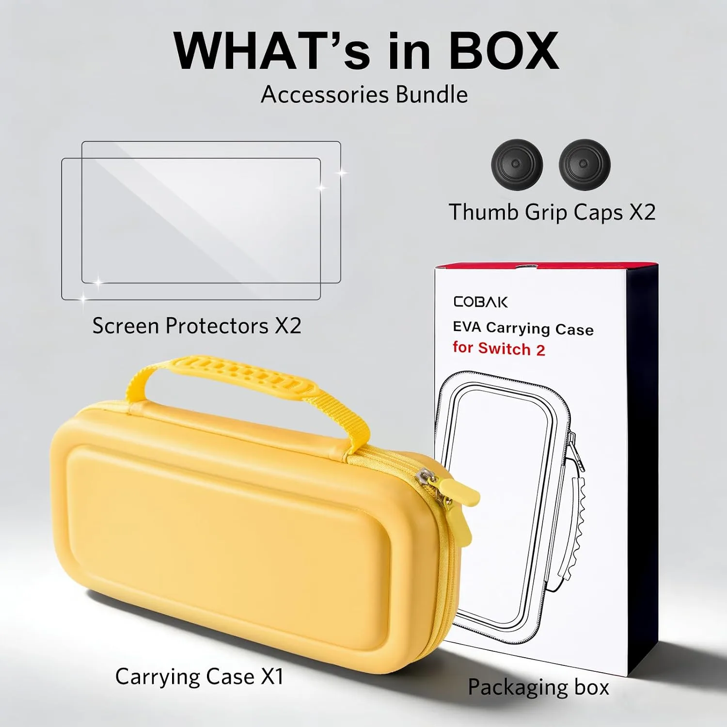CoBak Large Capacity Carrying Case for Nintendo Switch 2 (2025)