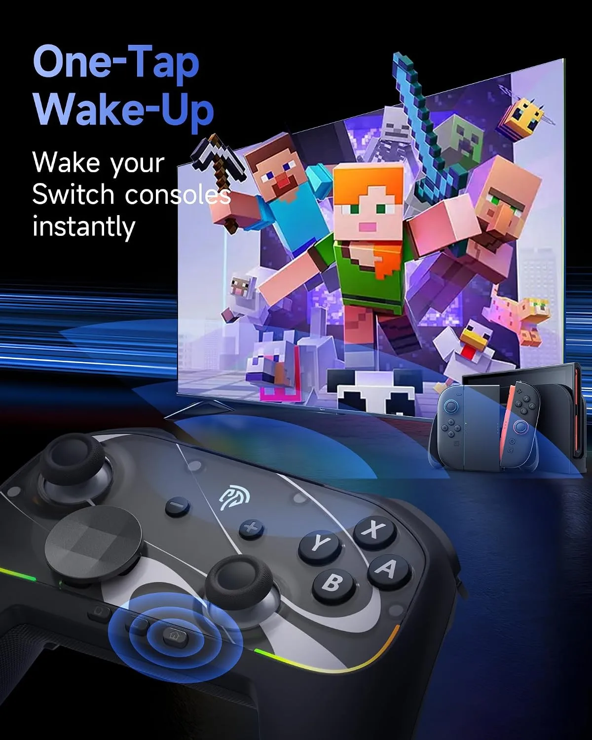 EasySMX S10 Elite Wireless Controller for Switch 2 with One-Key Wake-Up