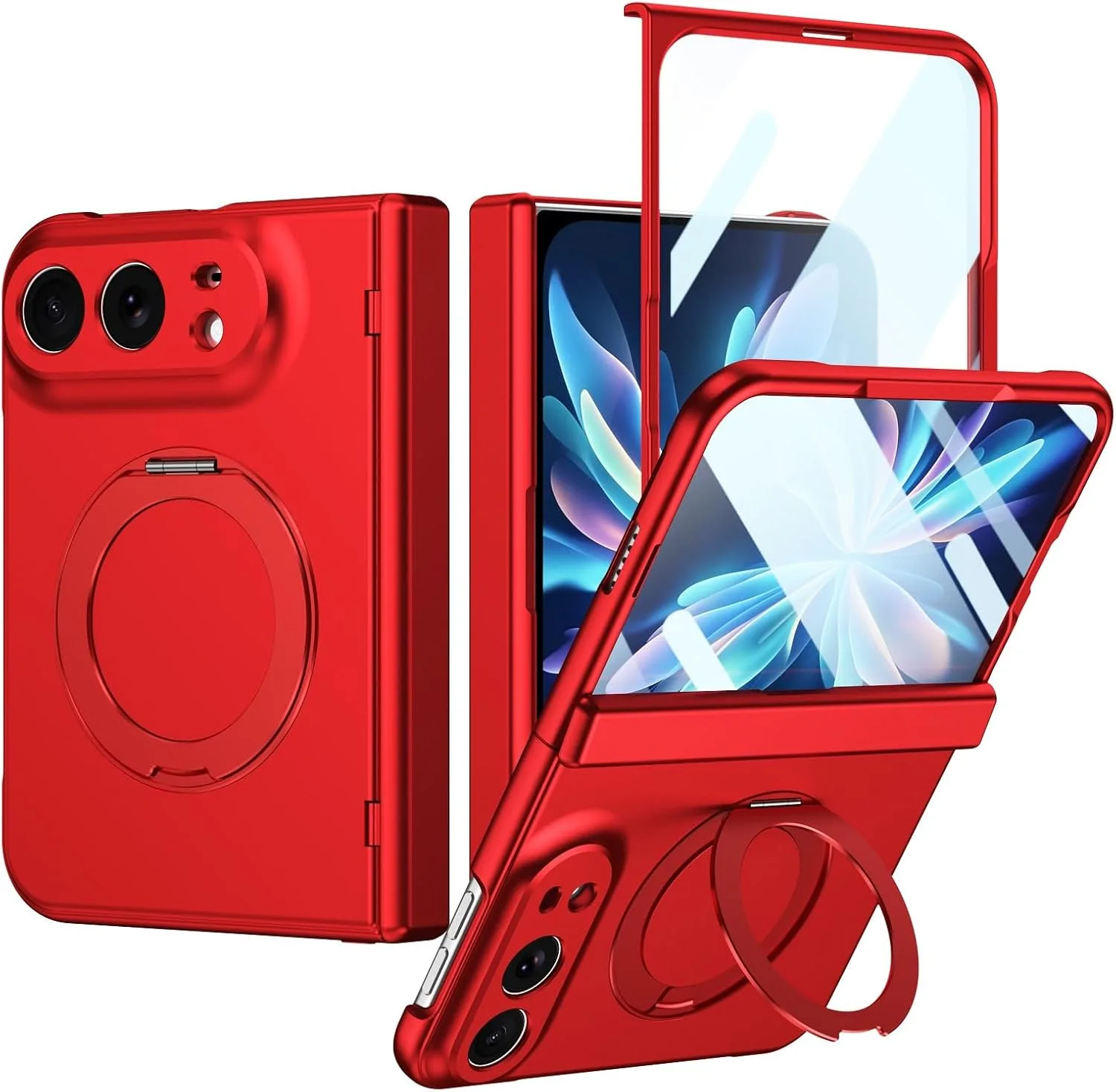for iPhone Duo Case with Hinge Protection, Red