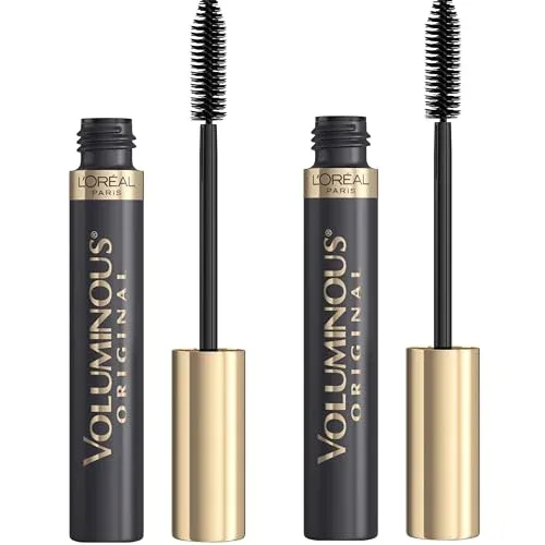Máscara de Pestañas L'Oreal Paris Original Voluminous Negro Marrón 0.26 fl oz Pack 2
