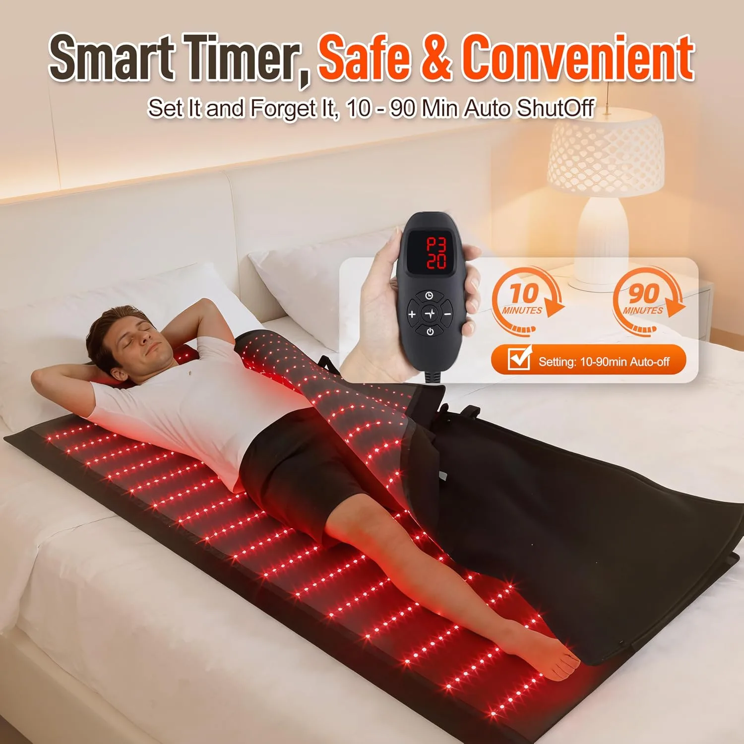 Red Light Therapy Mat for Full Body, 74.6"x33.3"