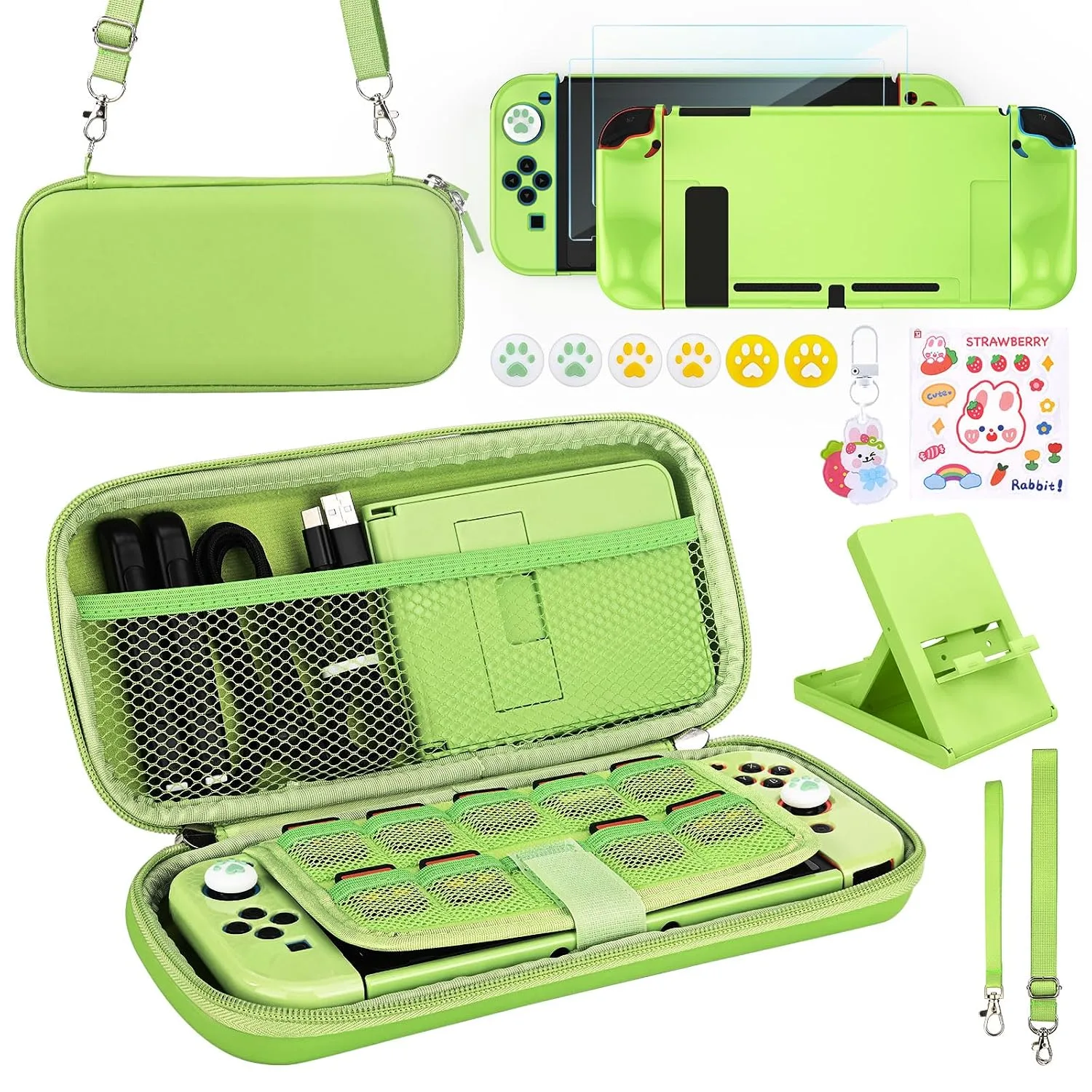 Kit de accesorios para Switch Younik 17 en 1 verde