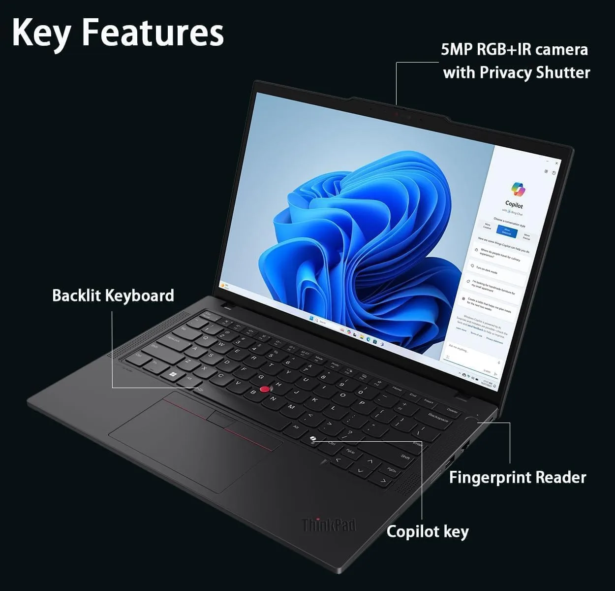 Lenovo ThinkPad T14 Gen 6 Business Laptop 14" FHD+ IPS, Intel Ultra 7 255U, 64GB DDR5 RAM, 1TB SSD, 5MP Webcam, Fingerprint, Backlit, Wi-Fi 6E, 2 Thunderbolt 4, AI PC, W11P