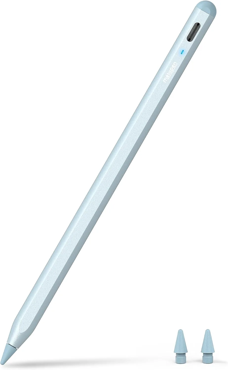 Metapen Pencil A8 for Apple iPad 2018-2025, (2X Faster Charge), Palm Rejection, Pixel Precision, Stylus Pen for iPad 11/10/9/8/7/6th Gen, Pro 12.9/11/13-inch M4, Air 3/4/5/M2/M3, Mini 5/6th, Blue