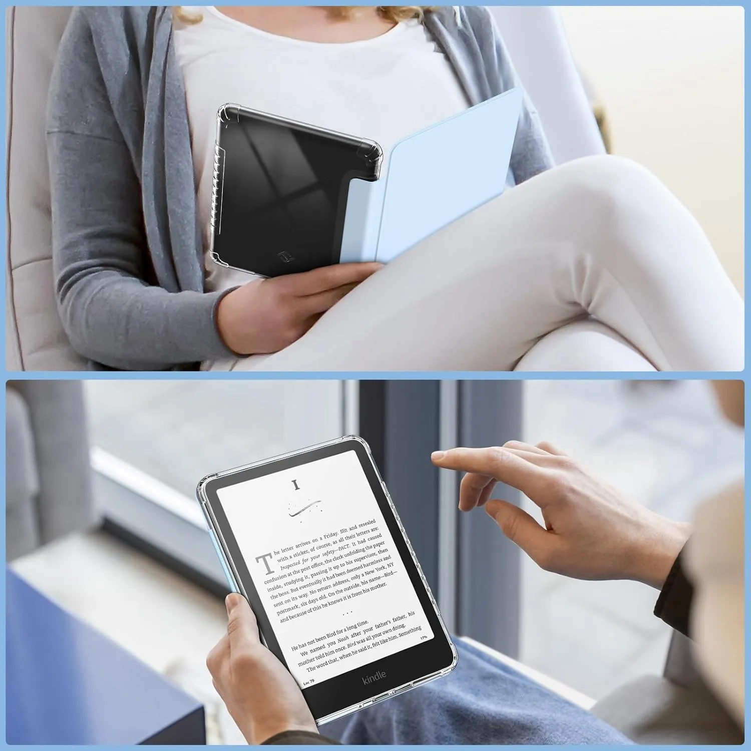 Fintie Clear Case for 7" Kindle Paperwhite 12th Gen 2024 & Kindle Colorsoft