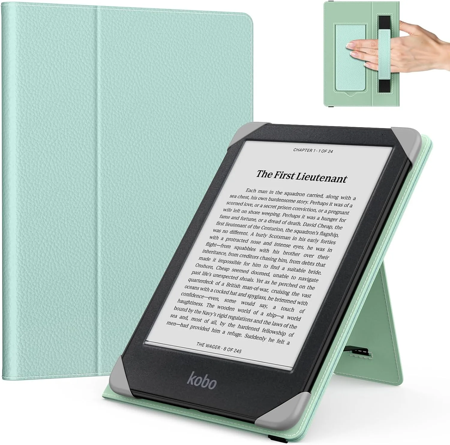 Funda para tablets y eReaders MoKo 6.8-7 pulgadas color Aceituna