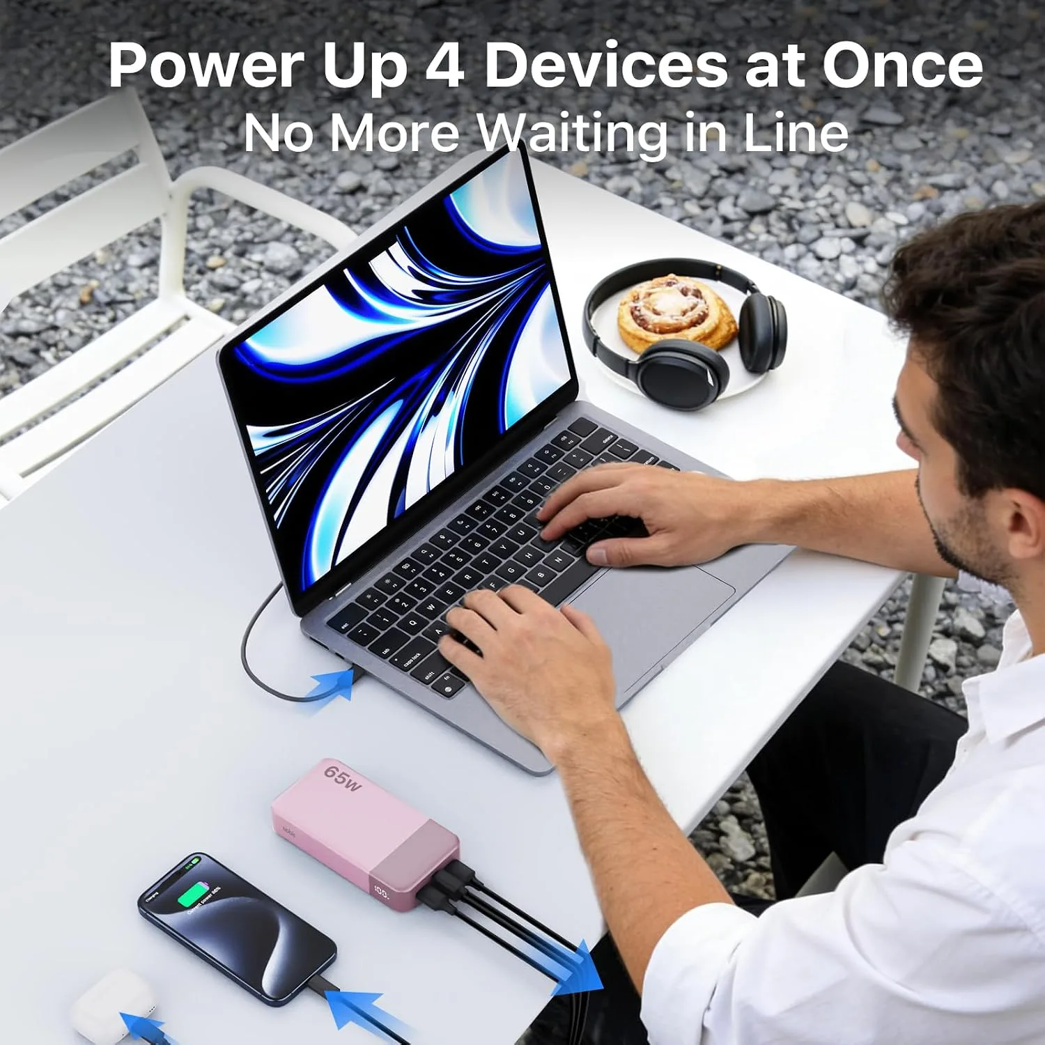 NOBIS 65W 20000mAh Portable Charger Power Bank Fast Charging