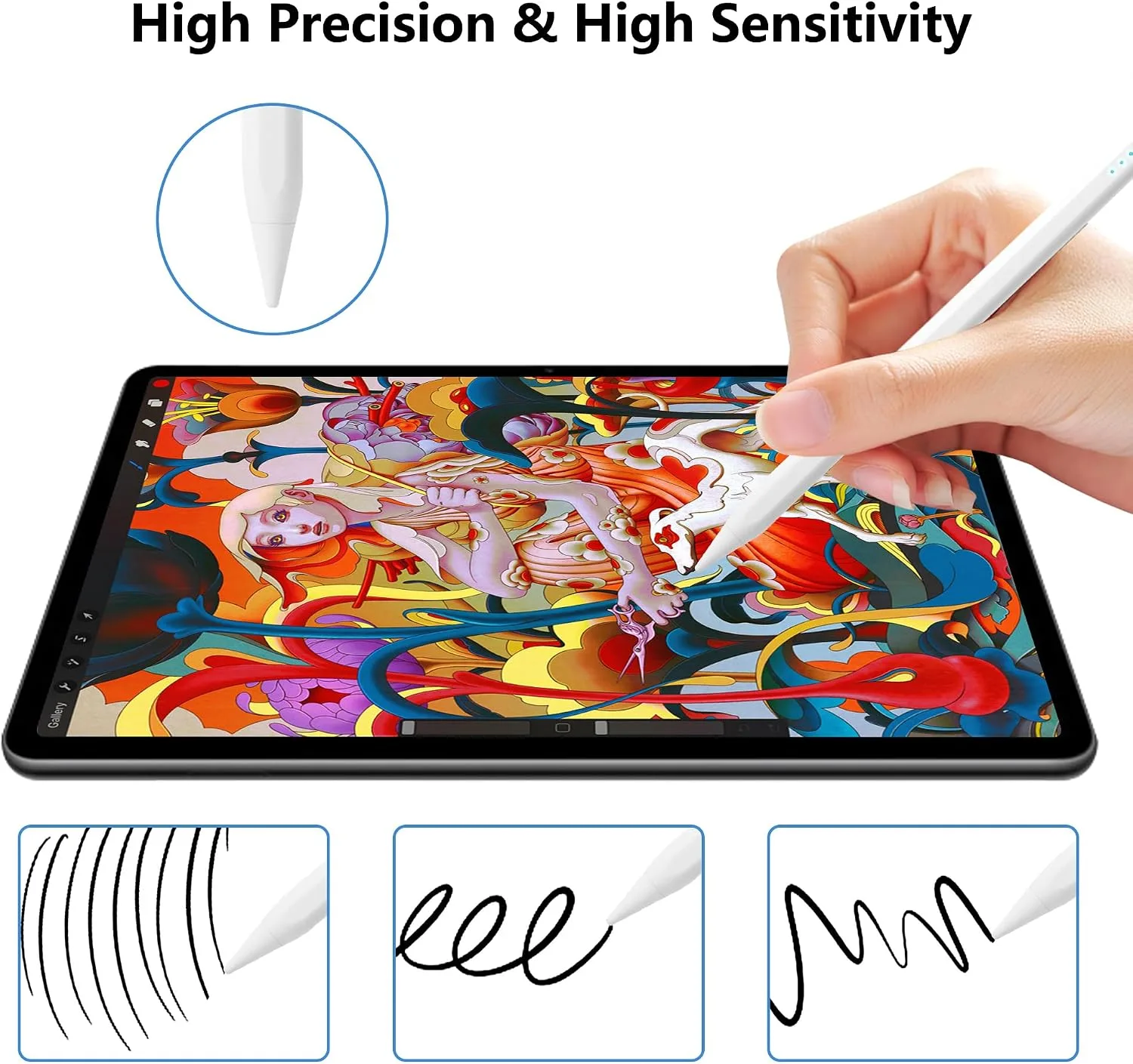 Stylus Pen for Apple Pencil iPad 2026-2018 A16 11th Generation Air Pro Mini