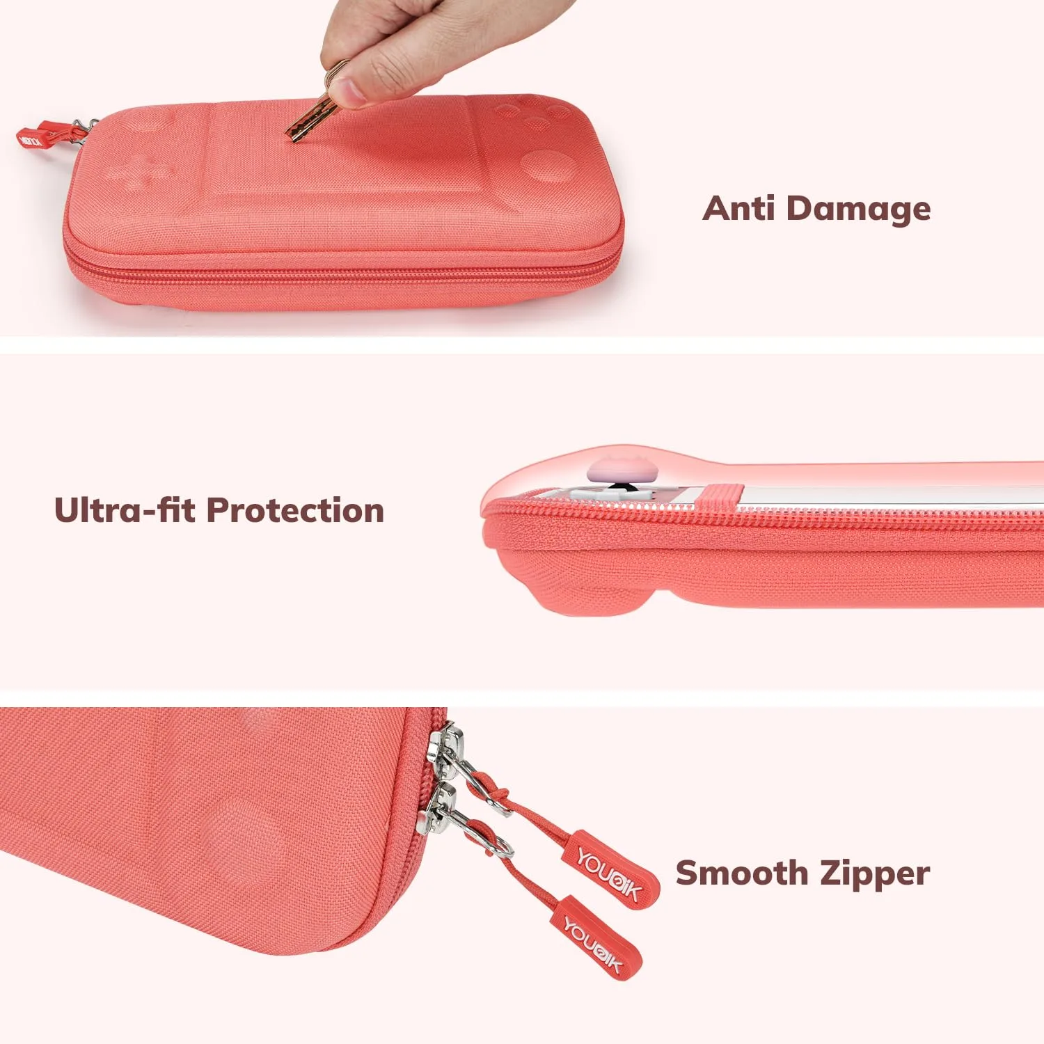 Younik Switch Lite Case, 14 in 1 Accessories Kit for NS Switch Lite (2019)