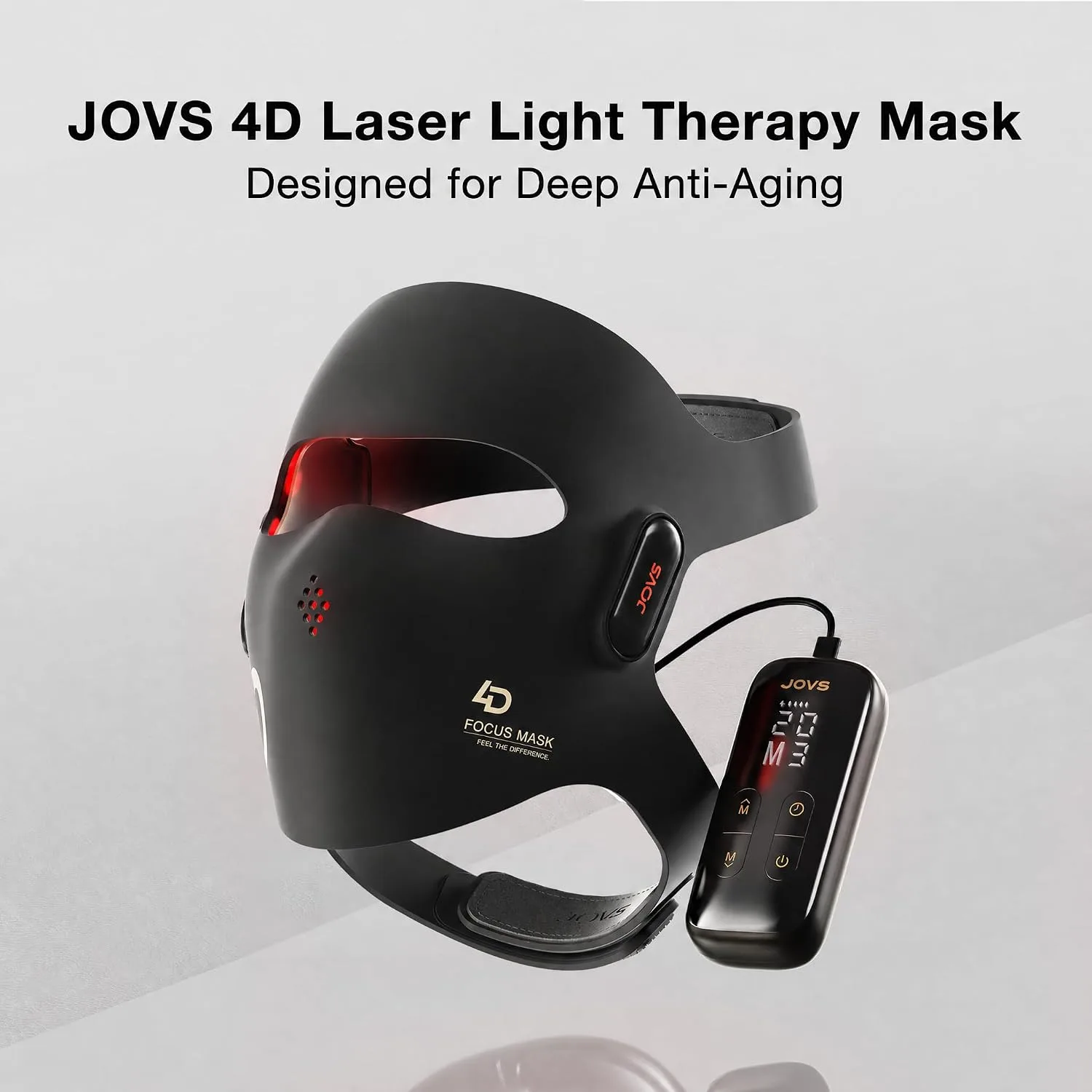 JOVS Red Light Therapy Mask for Face, LED Light Therapy 4D Laser Mask