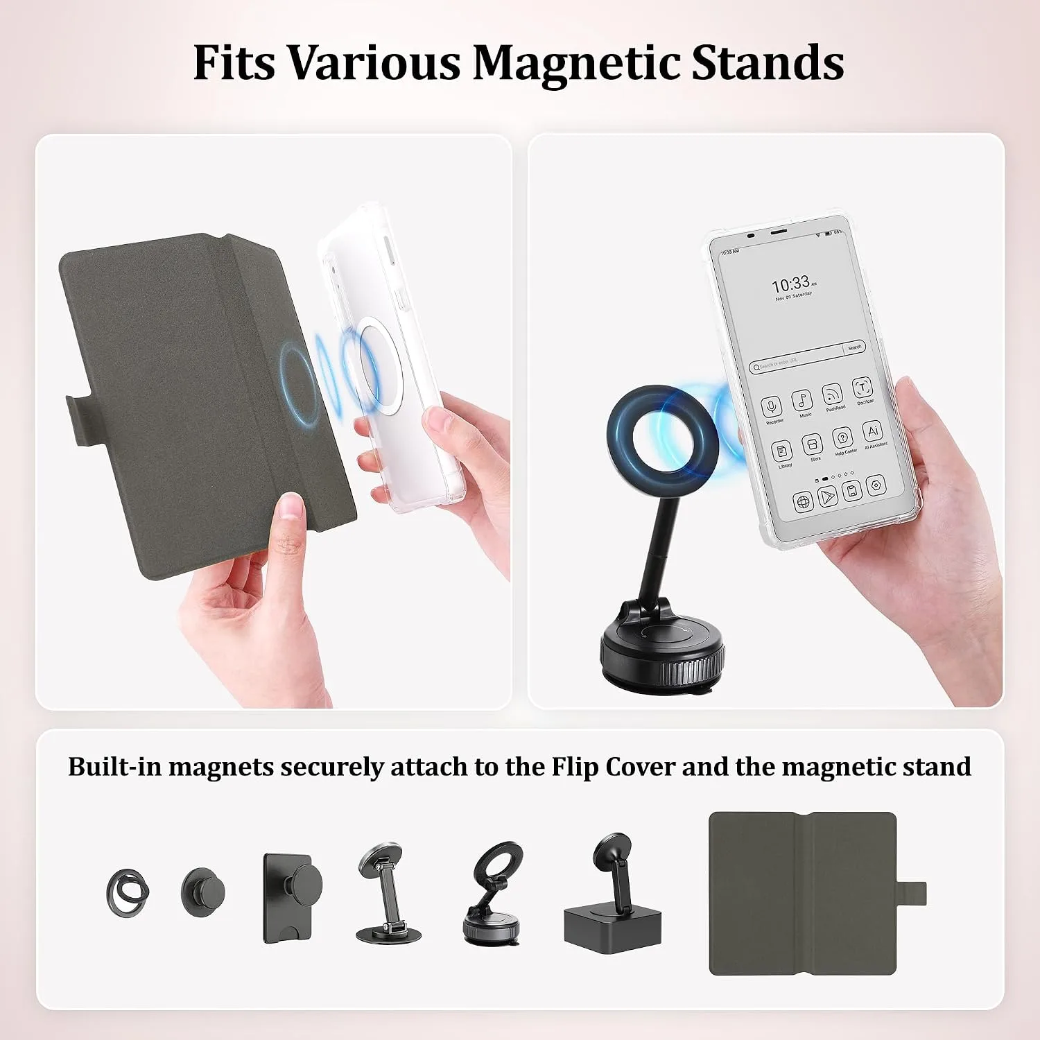 2in1 Case for Onyx BOOX Palma 2 Magnetic Detachable Folio Cover