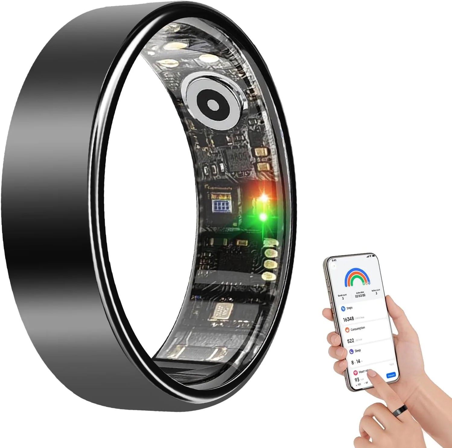 BENIO Gen2 Smart Ring for Women Men Sleep Health Fitness Tracker