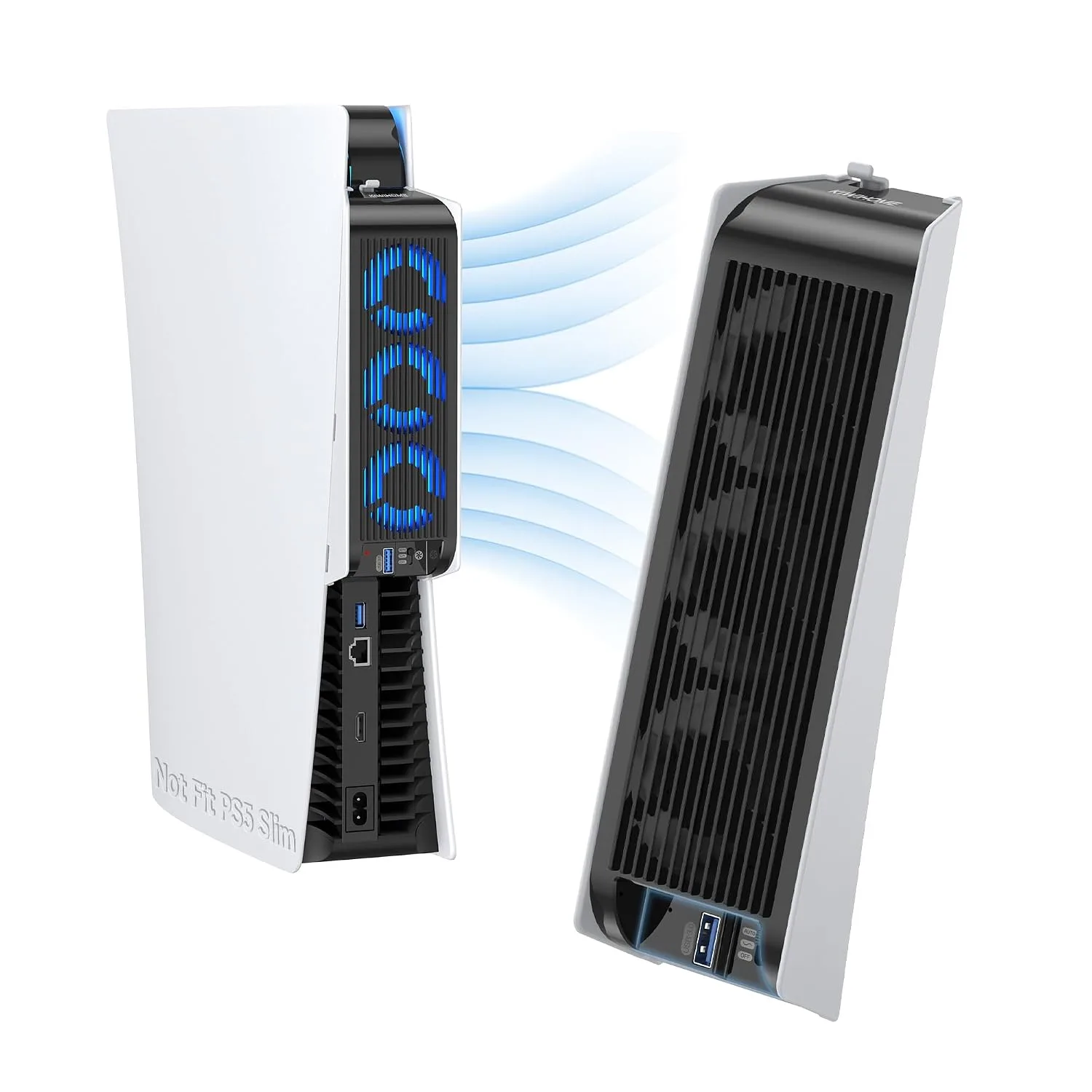 Ventilador de enfriamiento KIWIHOME para PS5 2020 con USB 3.0 y velocidad ajustable