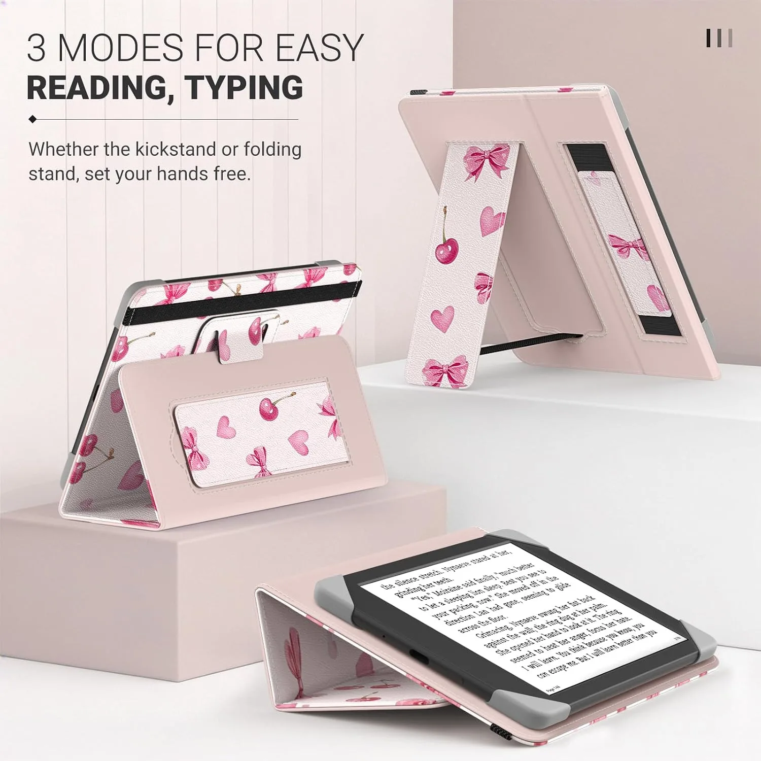 Moko Universal Case for 6 inch eReaders&Tablets, Cherry Bow