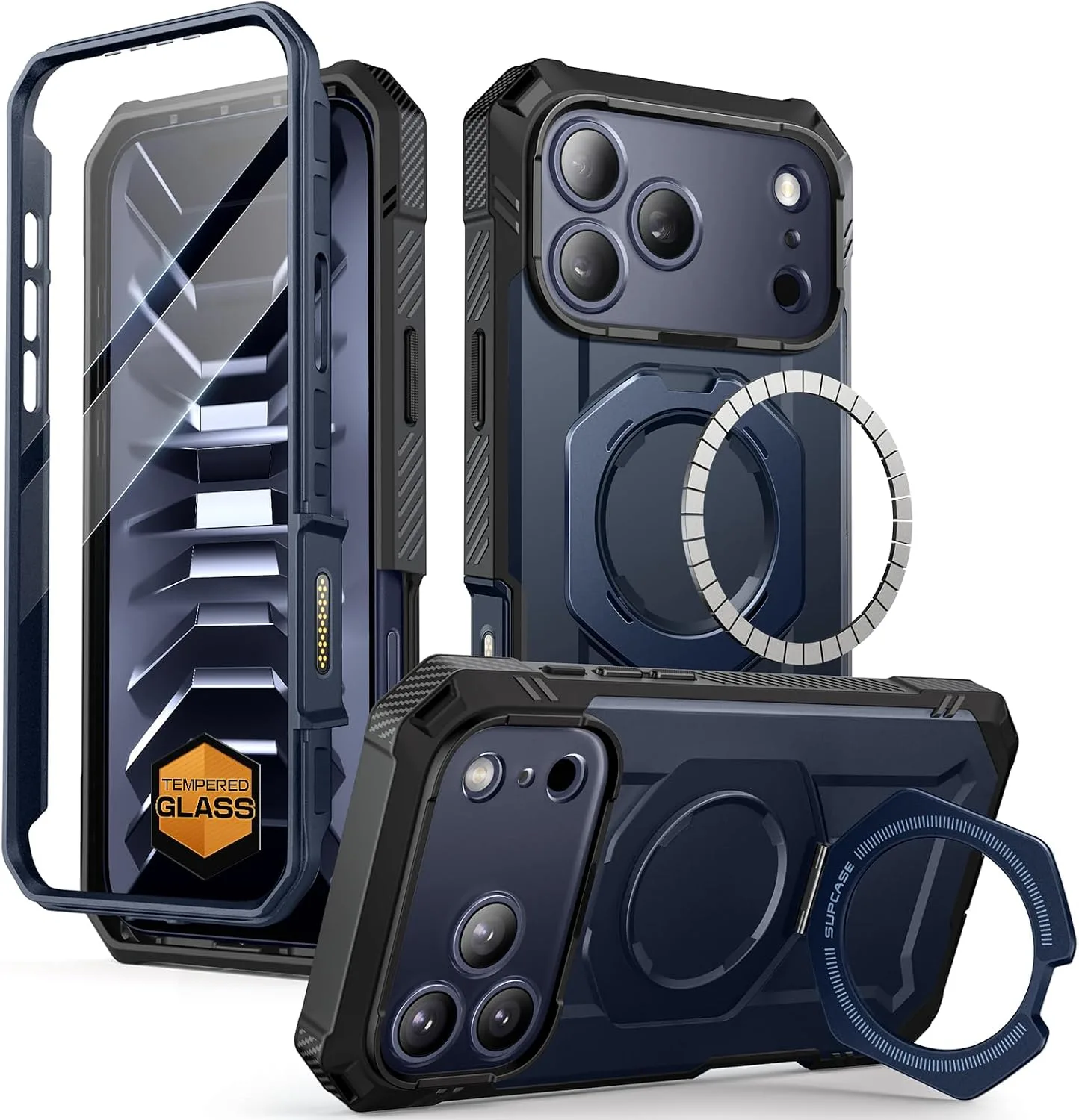 SUPCASE for iPhone 18 Pro Case/iPhone 17 Pro Case, Glass Protector, Azure
