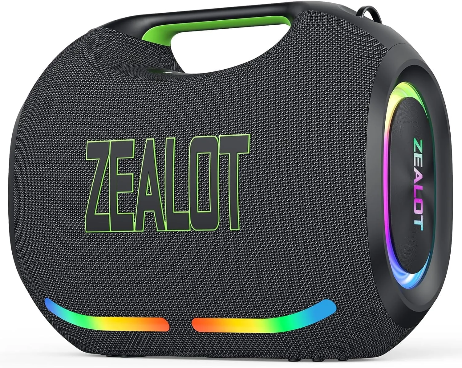 ZEALOT Loud Portable Bluetooth Speaker, 350W Max Wireless with LED Light, Dual Pairing, XBass, Bluetooth 5.3, 48000mAh, Outdoor Waterproof Speaker for Camping, Beach and Party