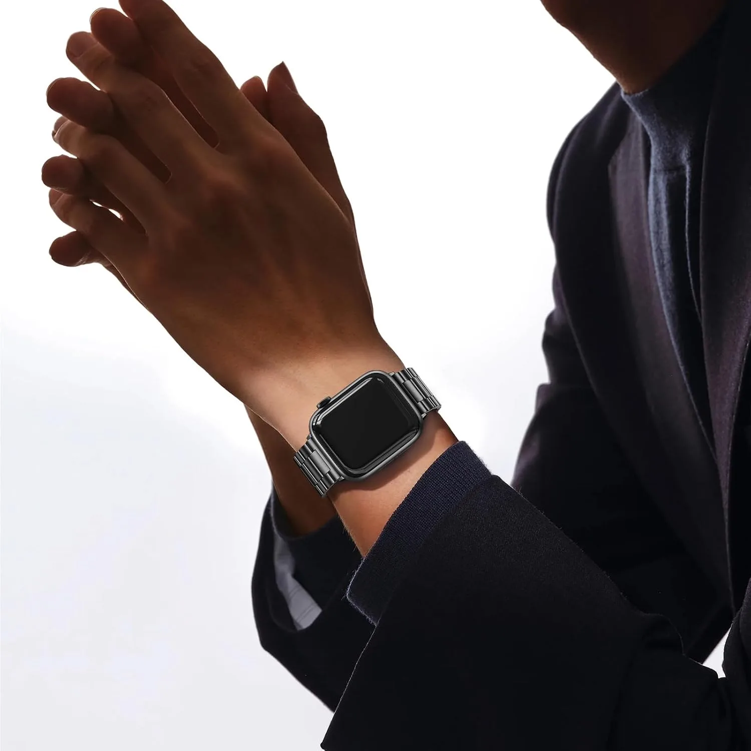 EPULY Metal Band Compatible with Apple Watch Bands for Men 42/44/45/46/49mm