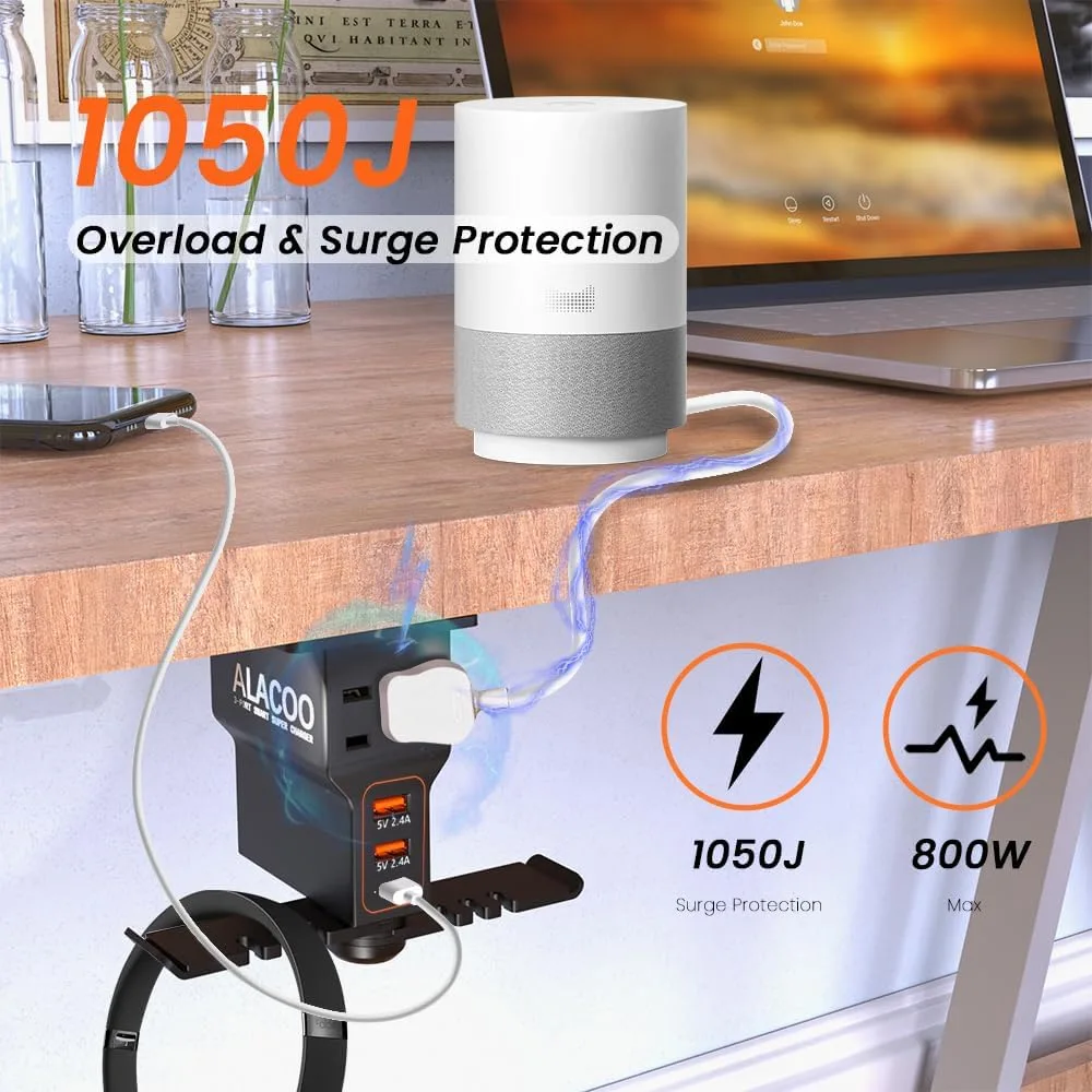 Multi-Function Desk Headphone Hanger Hook Gaming Office