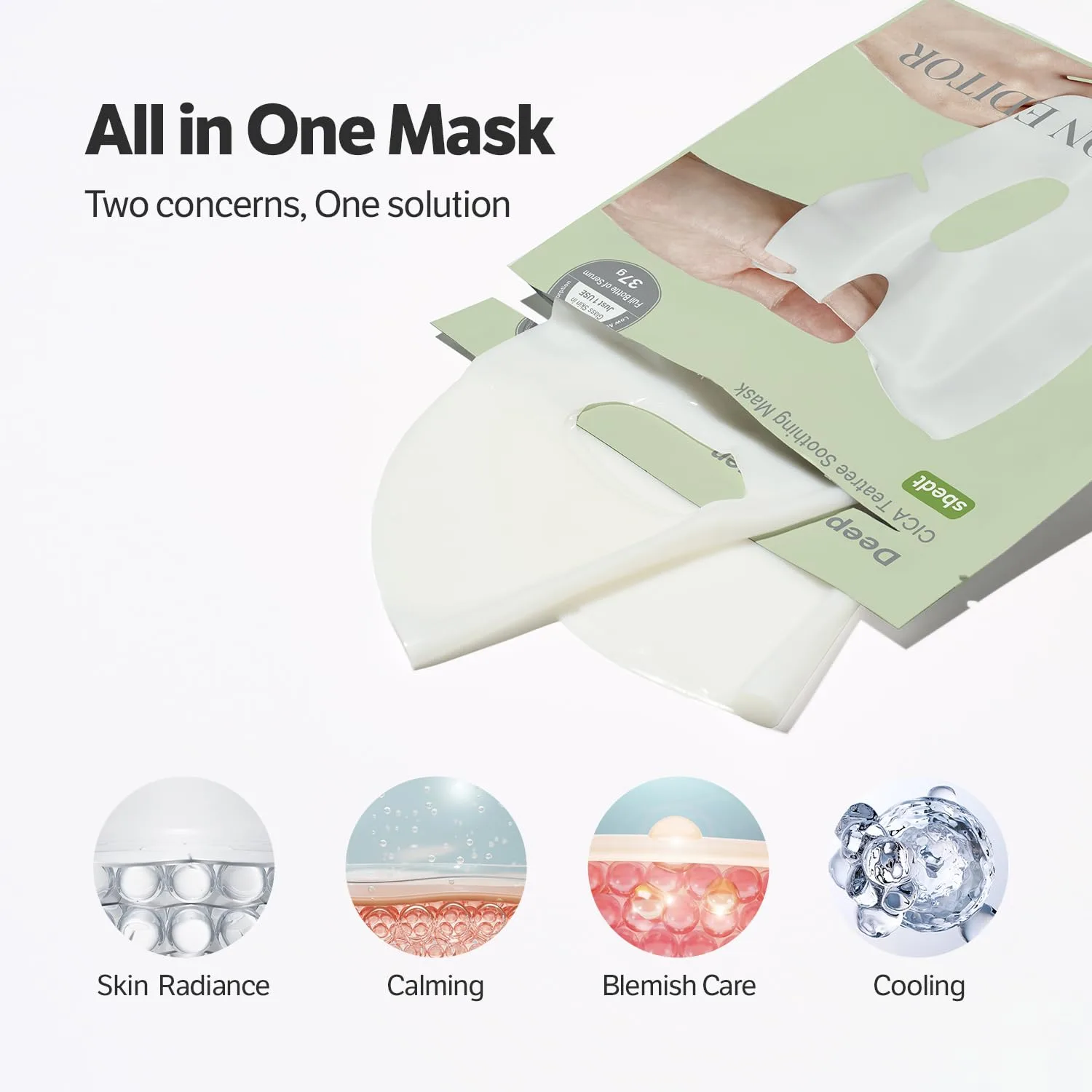 SUNGBOON EDITOR Deep Collagen CICA Tea Tree Overnight Mask, 37g x 4ea