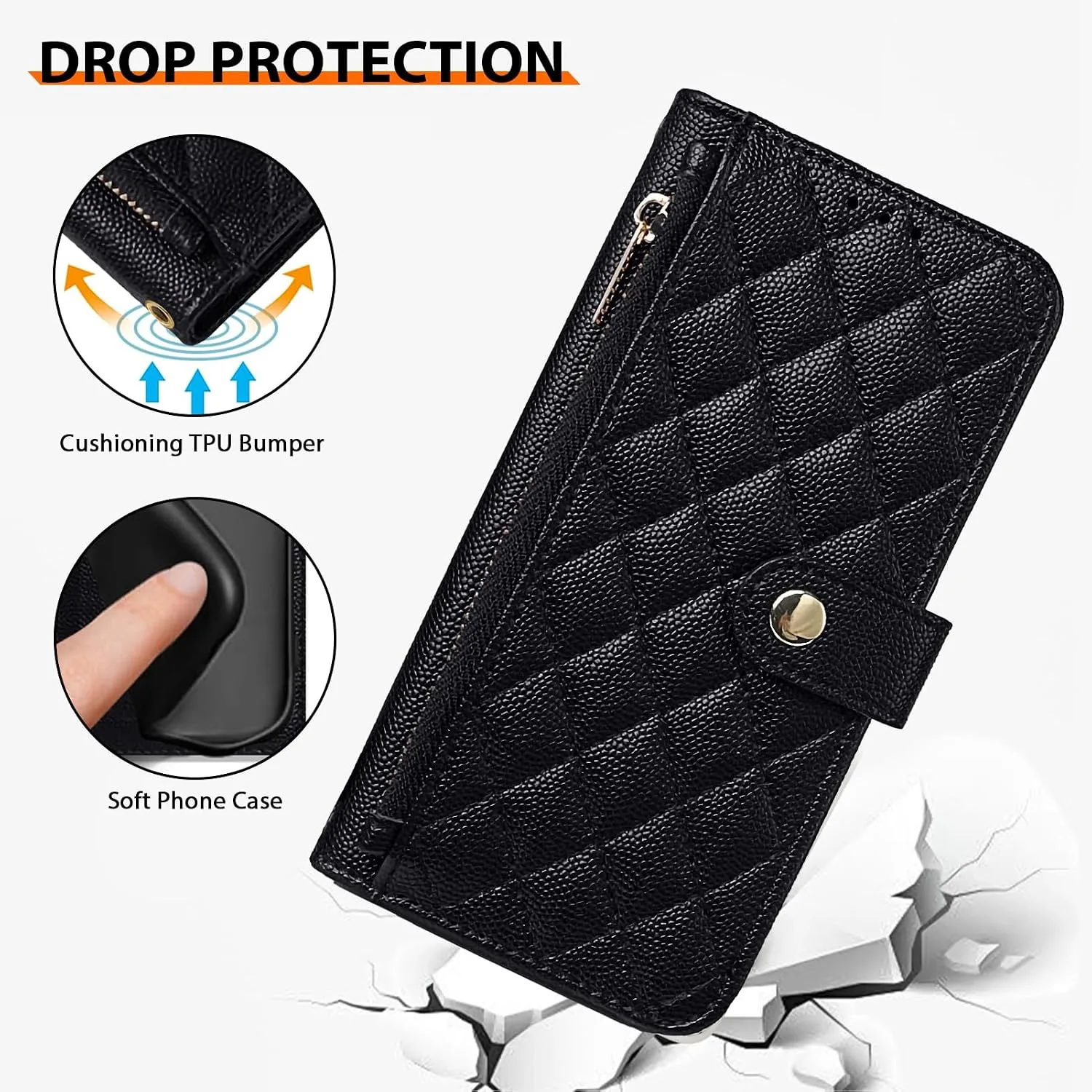 Wallet Phone Case Crafted for iPhone 17 Black