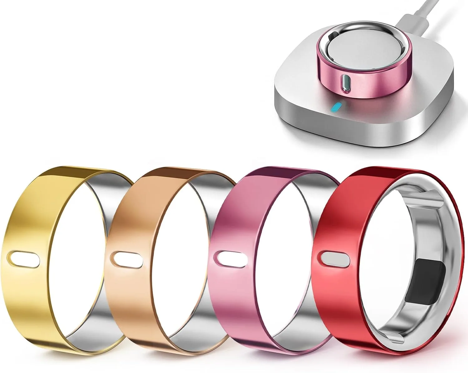 4 Pack Upgraded Ring Covers Compatible with Oura Ring Gen 4/Gen 3 Size 11