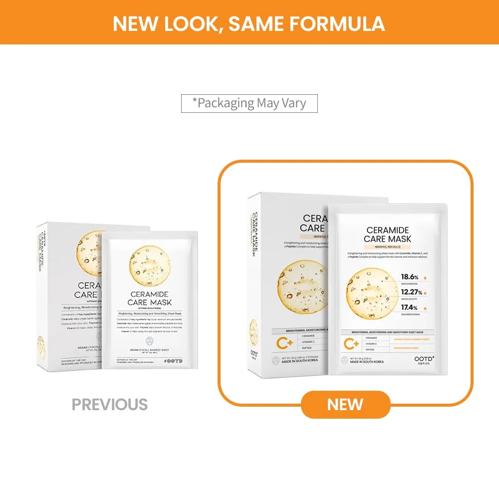 #OOTD Ceramide Face Sheet Mask (10-Pack) | Korean Facial Masks Skincare