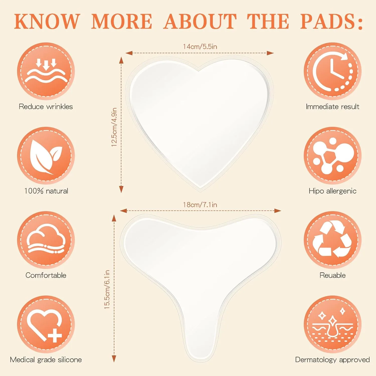 Silicone Chest Wrinkle Pads(2 Patches)