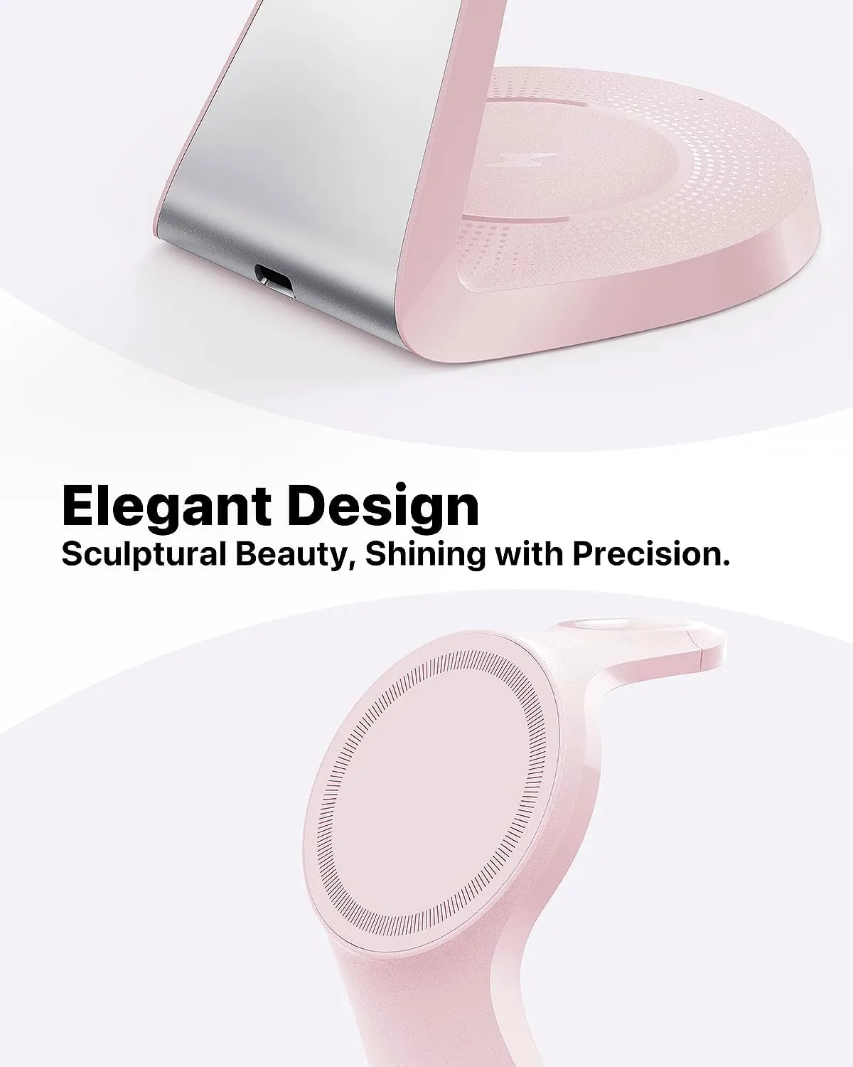 3 in 1 Charging Station for Apple Devices, Mag-Safe Charger Stand Fast Charging, Wireless Charger for iPhone 16/15/14/13/12 Series, & AirPods, & iWatch (USB-C Charger Included)