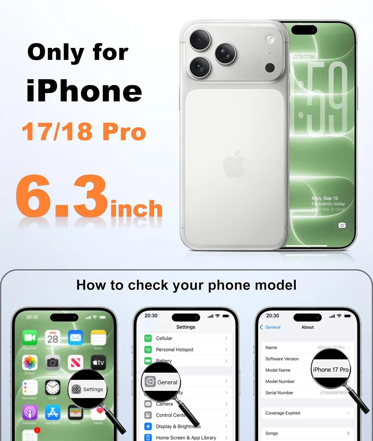 FNTCASE for iPhone 18 Pro Case / 17 Pro Case Fit for MagSafe Light Moss