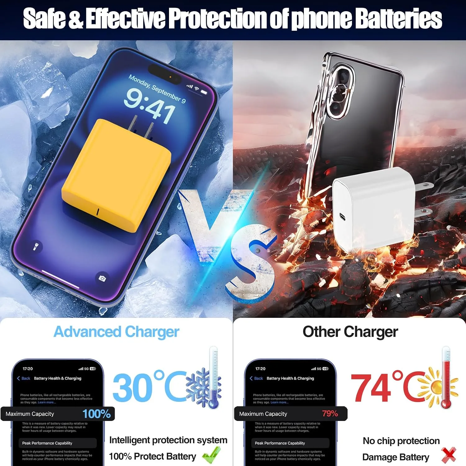 45W iPhone 18 17 16 Pro Max Charger Fast Charging with Type C Fast Cable