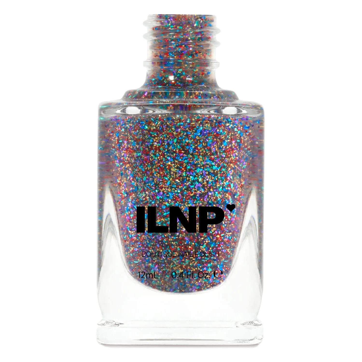ILNP Black Orchid - Deep Burgundy Holographic Nail Polish, Long Lasting Non Gel, Chip Resistant, Non-Toxic, Vegan, Cruelty Free