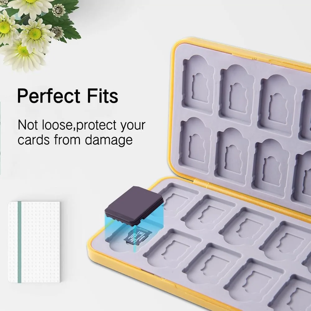 PERFECTSIGHT Switch Game Case Compatible with Nintendo Switch OLED & Switch Lite, 24 Switch Game Holder，Cute Switch Game Card Case Cartridge with 24 Slots Game Card Storage (Moon Big Ear)