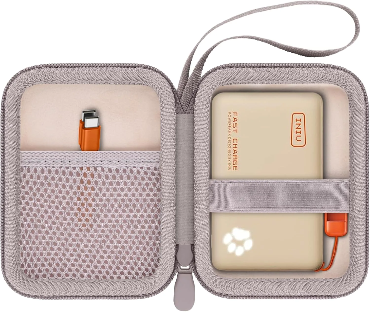 Funda Khanka para Power Bank INIU Ultra Mini 10000mAh 45W Beige