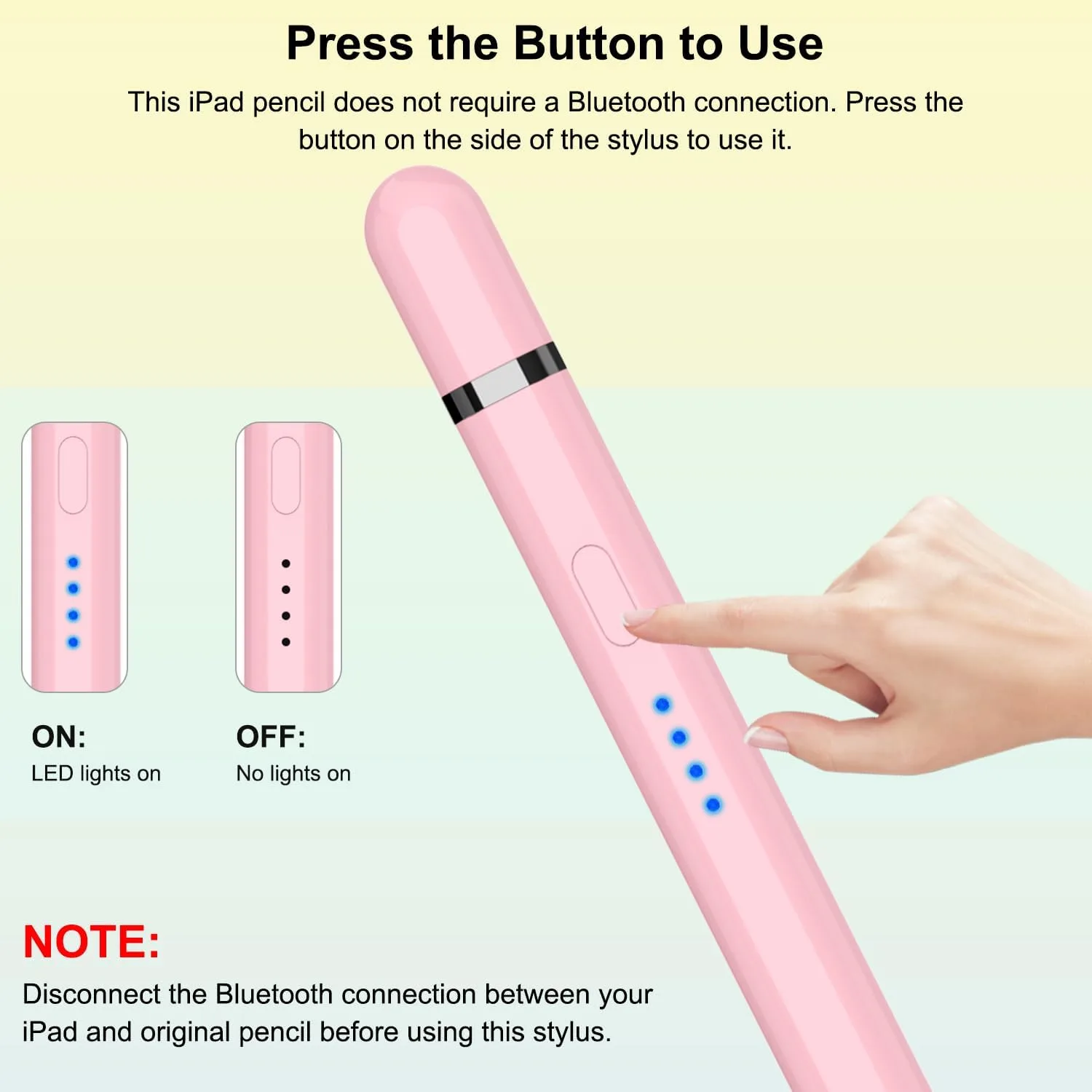 Pencil 1st Generation for iPad (2026-2018), iPad Pencil USB C Fast Charging