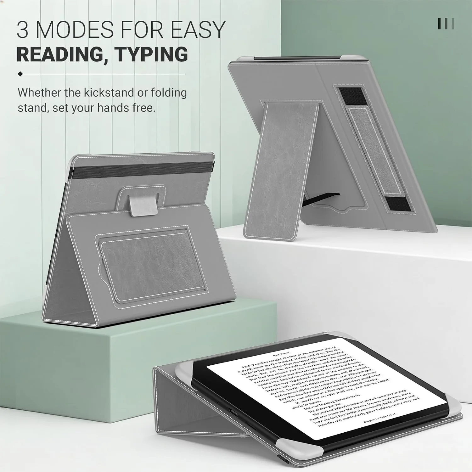 MoKo Universal Case for 6.8,7 Inch Paperwhite eReaders&Tablets, Dark Gray