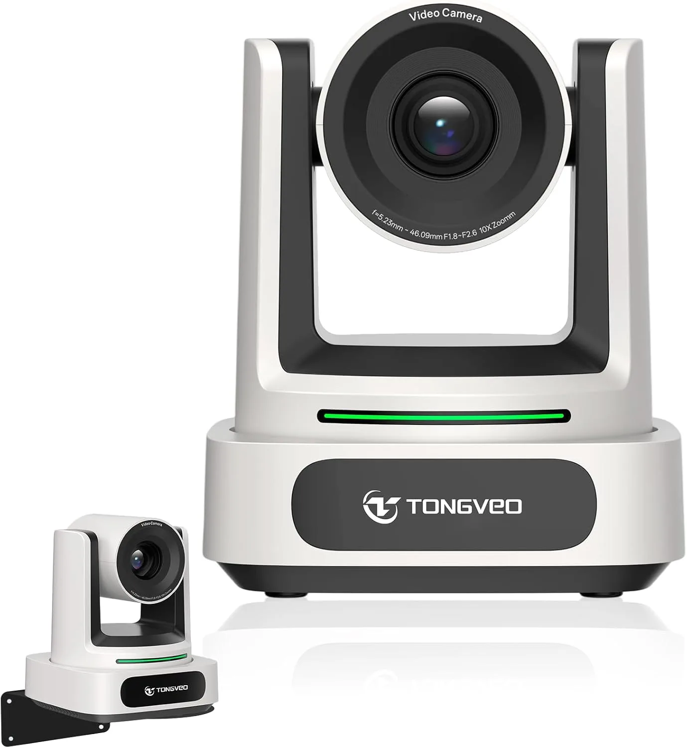 TONGVEO AI 4K PTZ Camera with Auto Tracking, 10X Optical Zoom Video Conferencing Camera, HDMI & USB 3.0 Plug and Play Webcam for Zoom, Teams, Church Worship, Live Streaming, Education