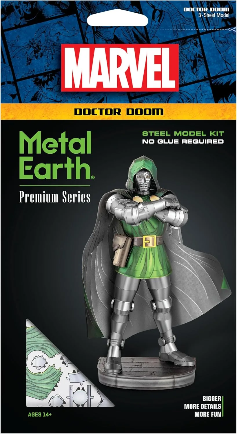 Metal Earth Fascinations Premium Series Marvel Doctor Doom 3D Metal Model Kit