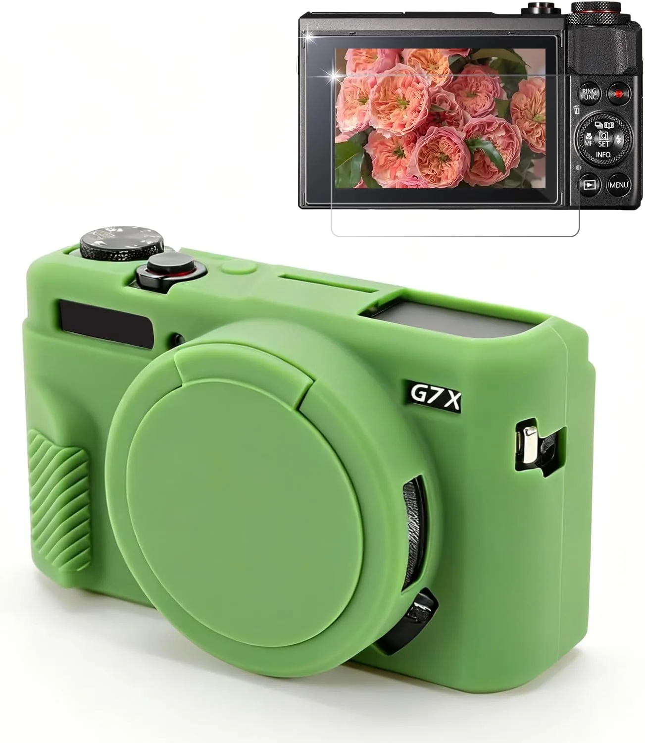 Camera Case for Canon G7X Mark II / G7X II - Green