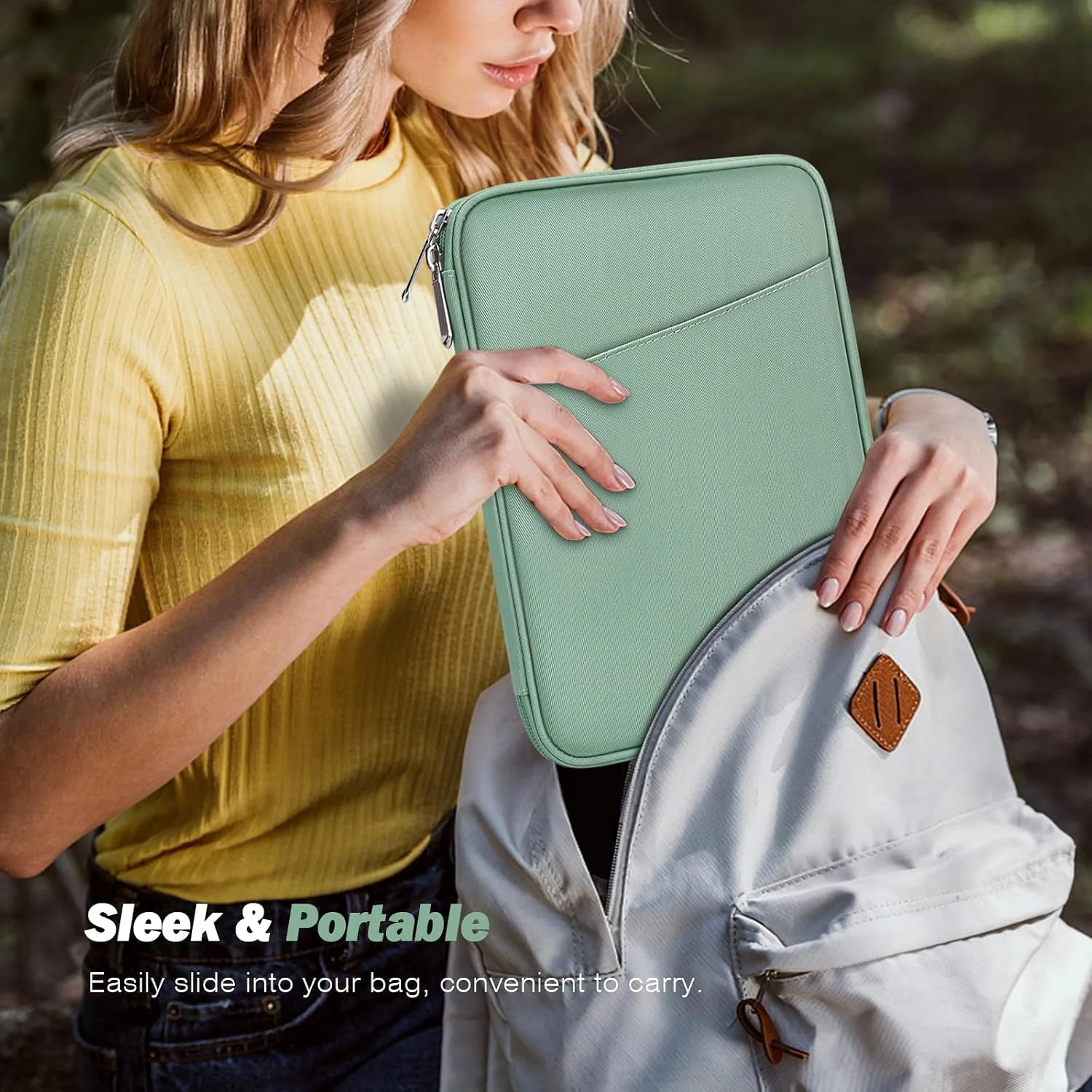 MoKo 9-11 Inch Tablet Sleeve Bag Carrying Case with Accessory Pocket
