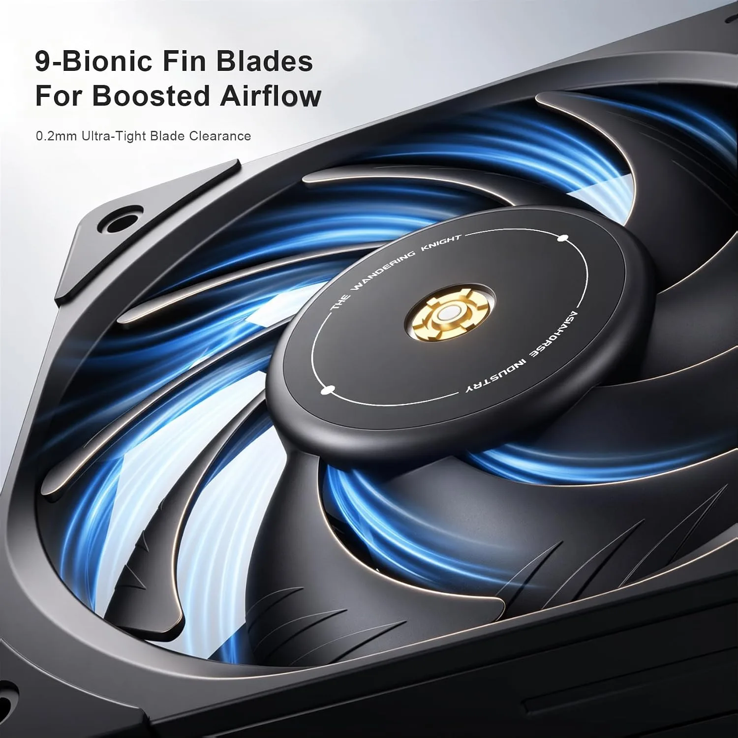 Asiahorse Xcalibur 360mm PC Case Fan, 3000RPM High Performance PWM Fan