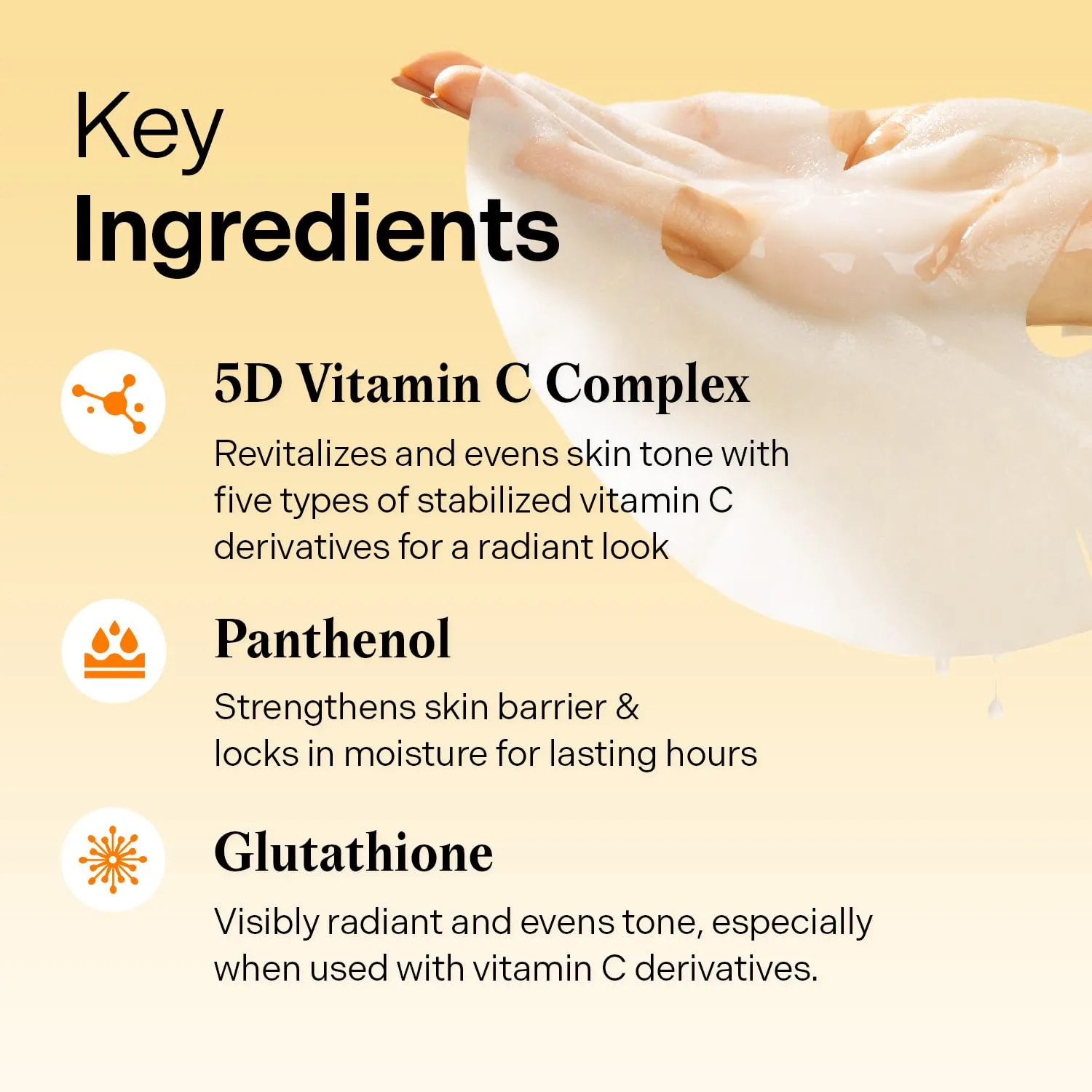 Torriden CELLMAZING Vita C Facial Mask (10 Sheets) | 5D Vitamin C, Niacinamide | Glow Boosting & Skin Tone Evening | For Dull & Tired Skin | Vegan | Korean Skincare | Facial Mask