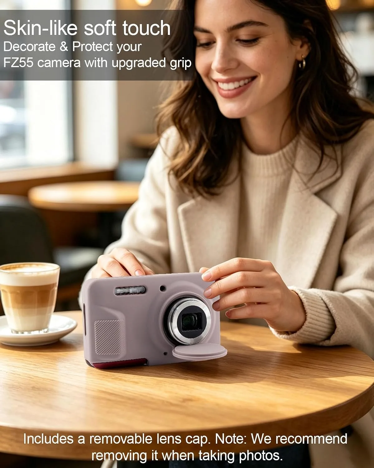 Case for Kodak PIXPRO FZ55 Camera, FZ55 Accessories - Taupe