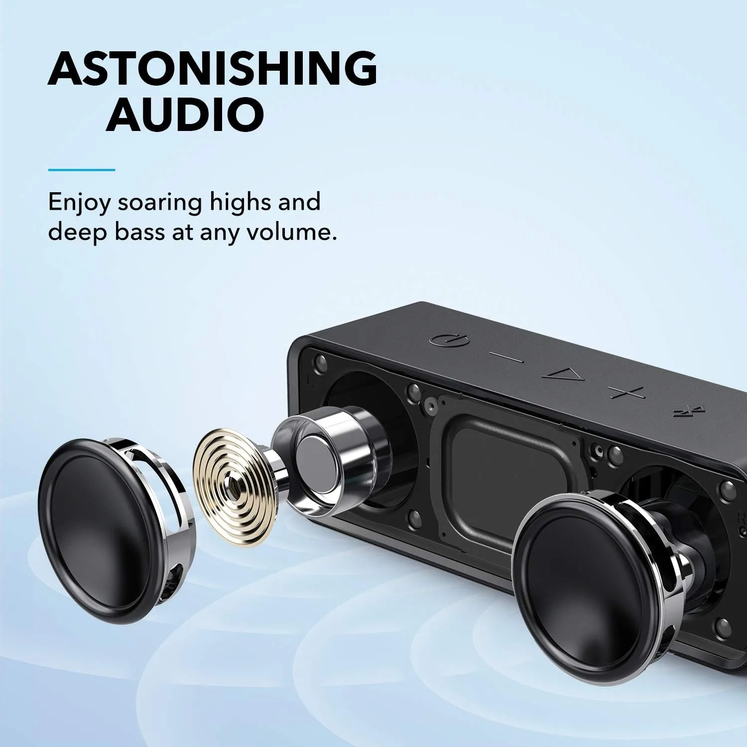 Anker soundcore Upgraded Bluetooth Speaker, IPX5 Waterproof, Stereo Sound