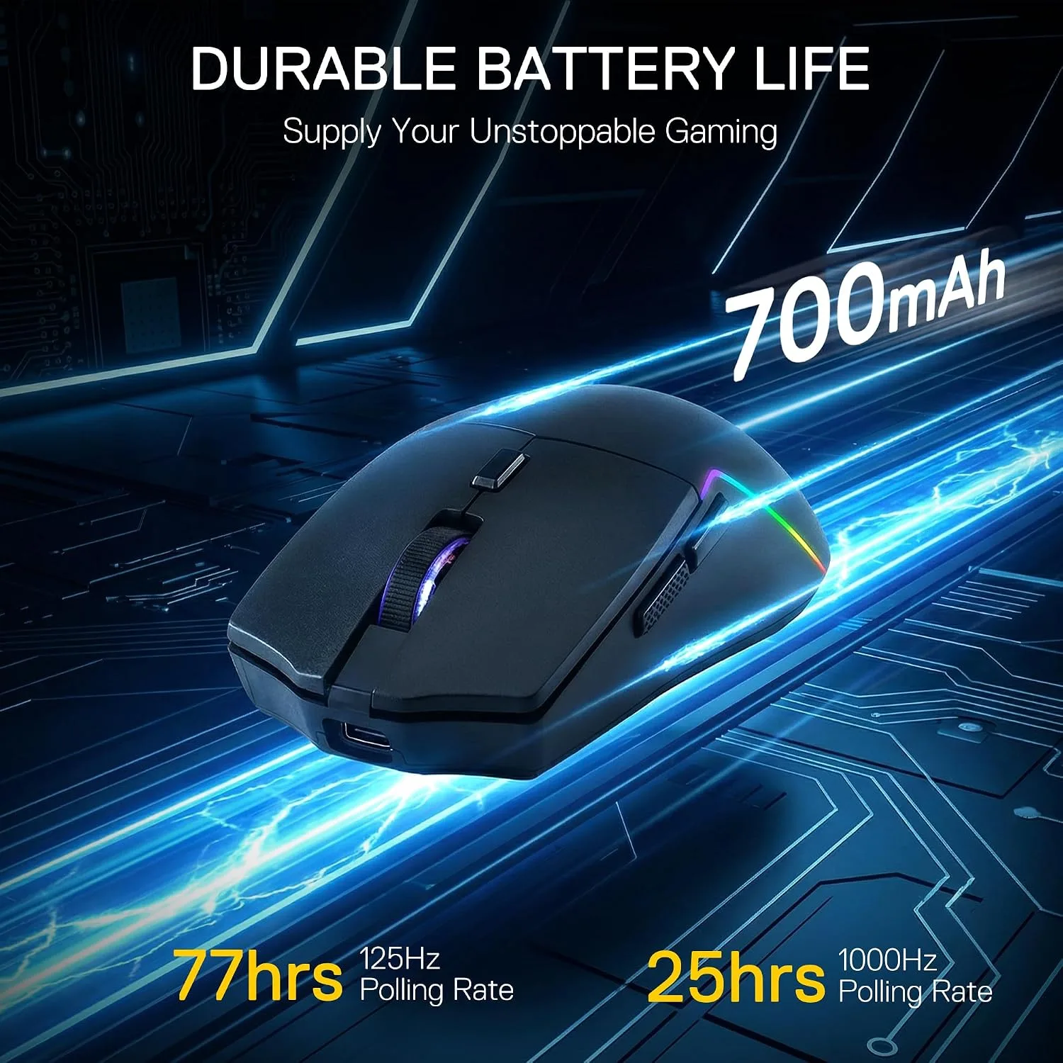 Redragon M730 PRO Wireless Lightweight RGB Gaming Mouse 10000 DPI