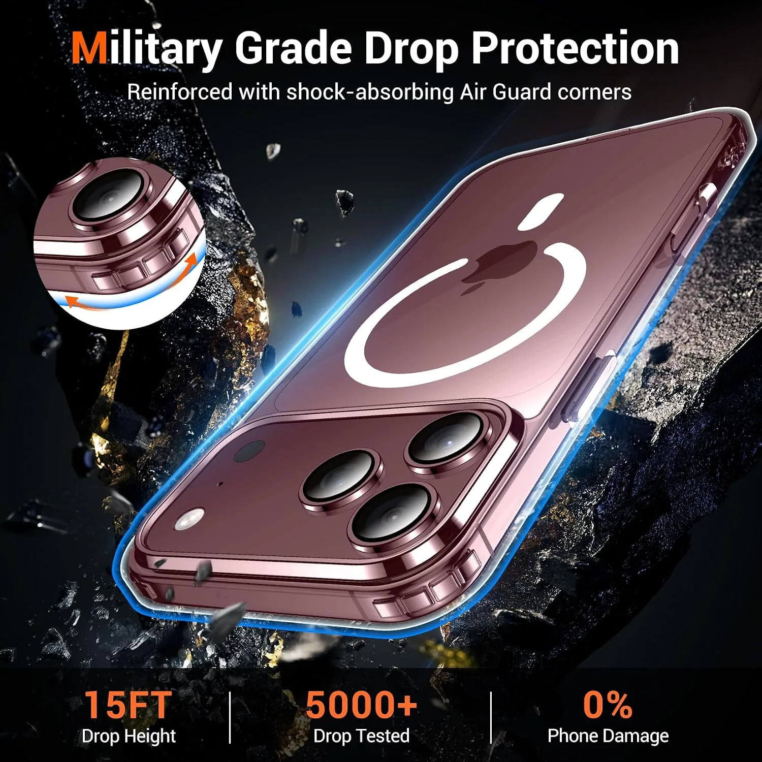 Temdan for iPhone 18 Pro-Max Case/iPhone 17 Pro Max Case