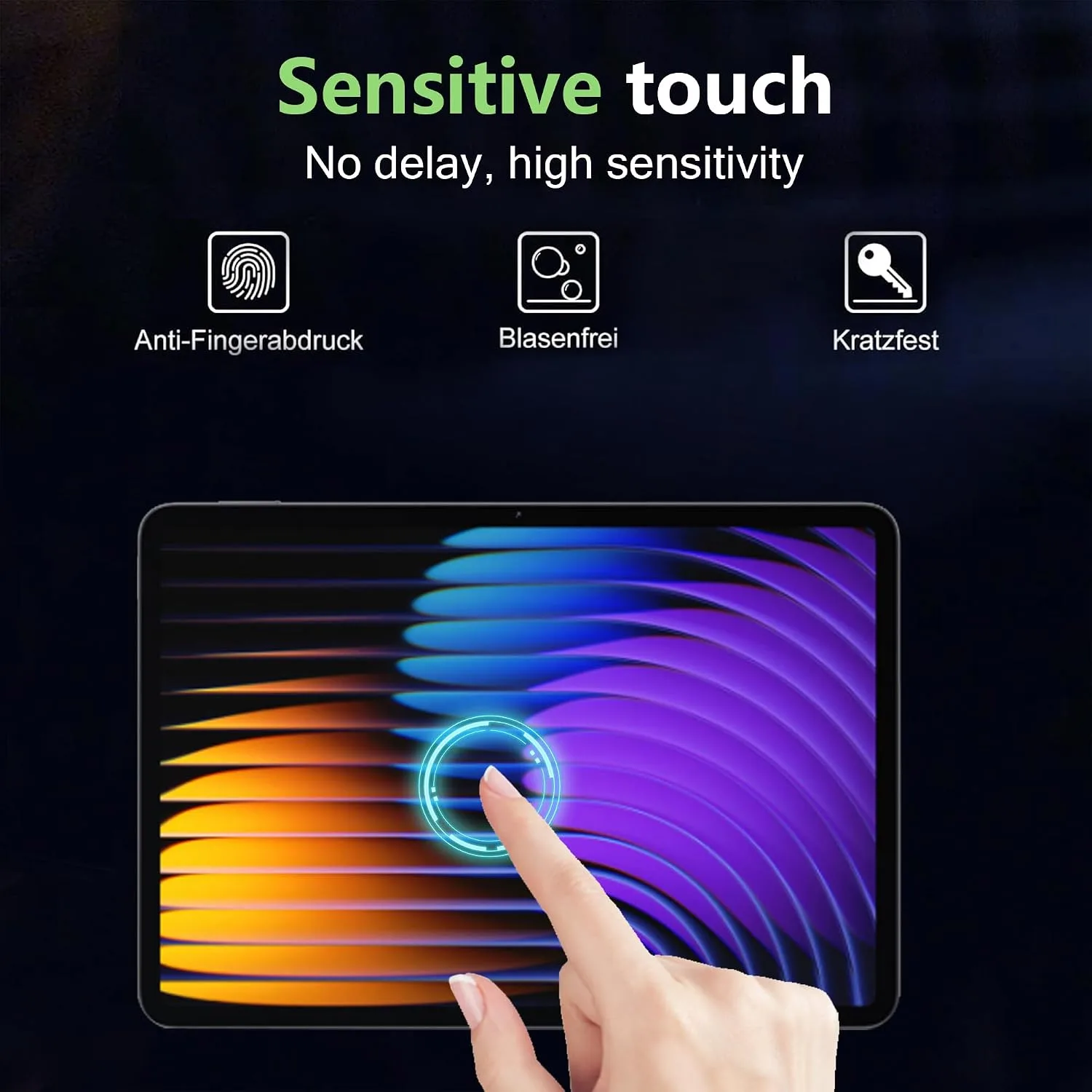 for Xiaomi Pad 7/7 Pro/Xiaomi Pad 8/8 Pro Screen Protector,9H Hardness, Anti-Scratch, Tempered Glass flim, Case Friendly, Anti-Fingerprint,Anti-Scratch,(2PACK)