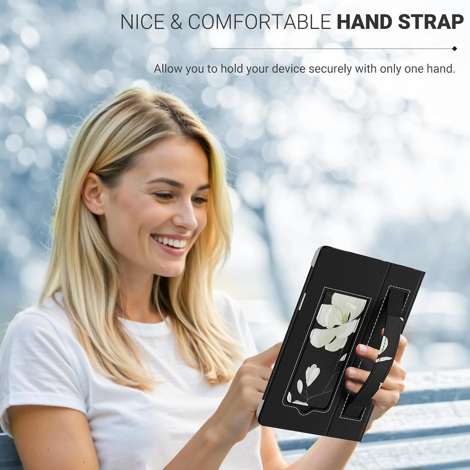 MoKo Universal Case for 6.8,7 Inch Paperwhite eReaders&Tablets, Magnolia