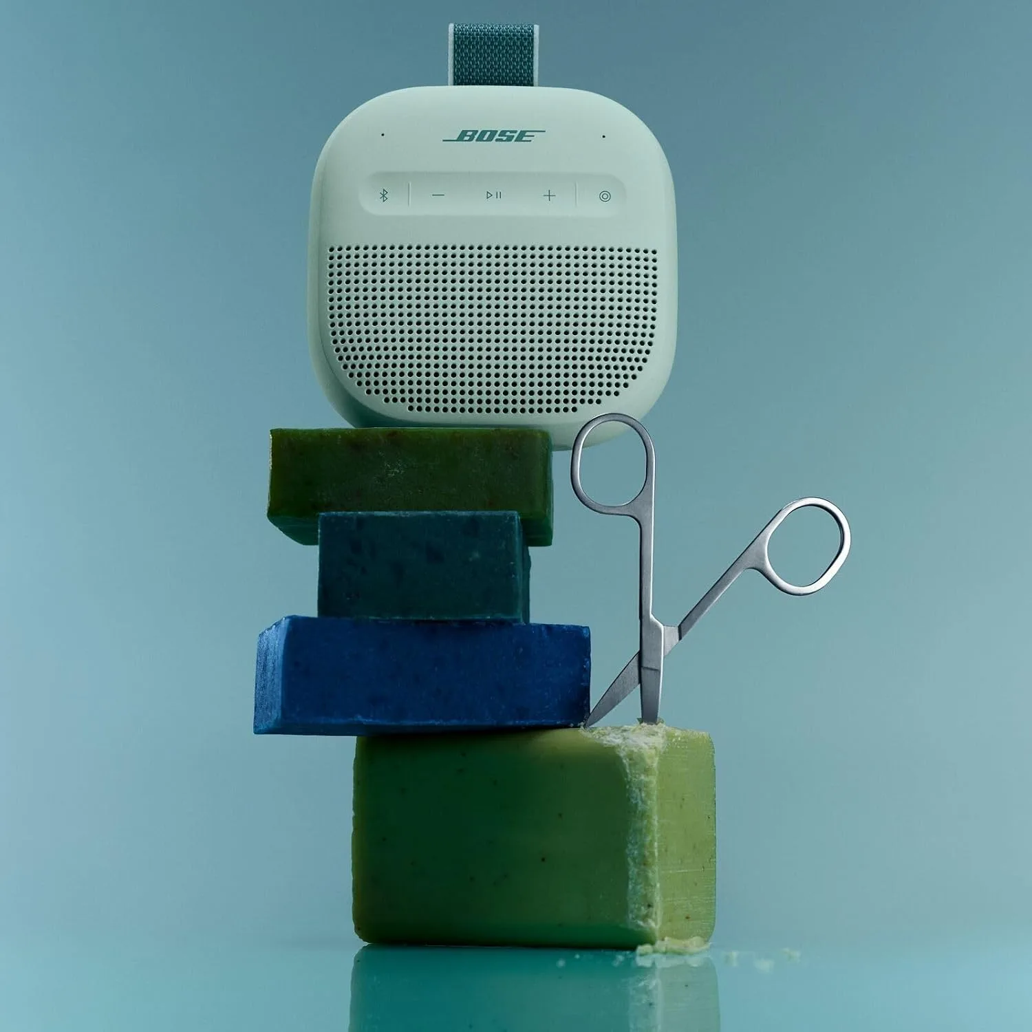 Bose SoundLink Micro Portable Bluetooth Speaker (2nd Gen), Wireless Outdoor Speaker, Up to 12 Hours Battery Life, Waterproof and Dustproof, Dewdrop Mint - Limited Edition Color